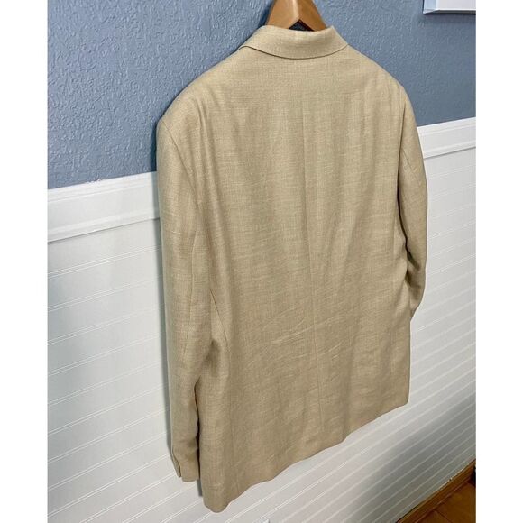 Vito Rufolo Men's Tan Button Down Blazer - Picture 9 of 12